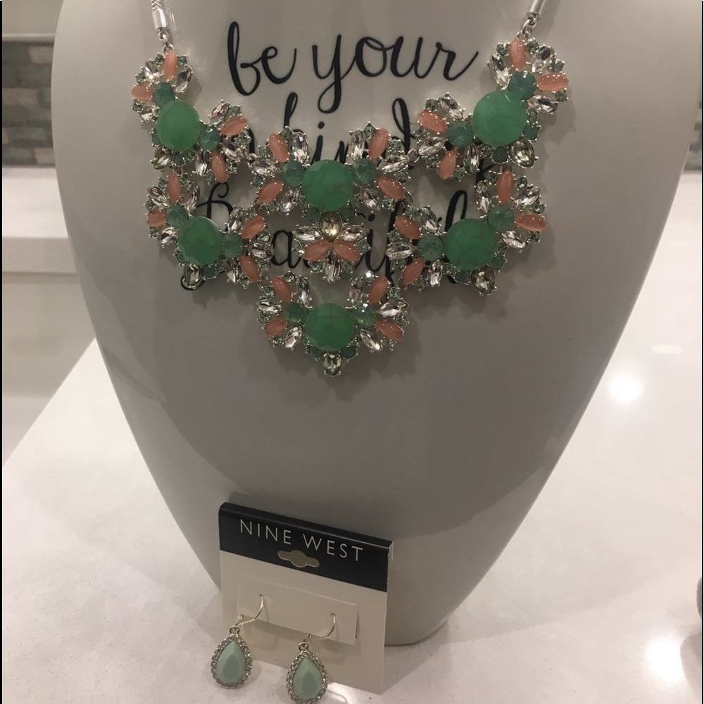 Nine West Necklace and Earring set